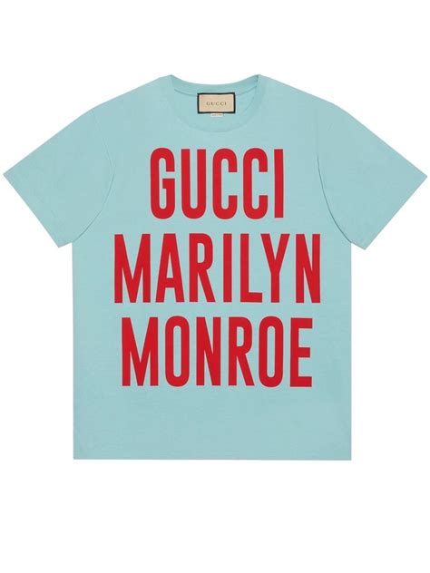 gucci marilyn monroe shirt|Gucci ' Marilyn Monroe' Print T.